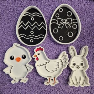 Pasen - Vulvorm set - 5 stuks - Kleur